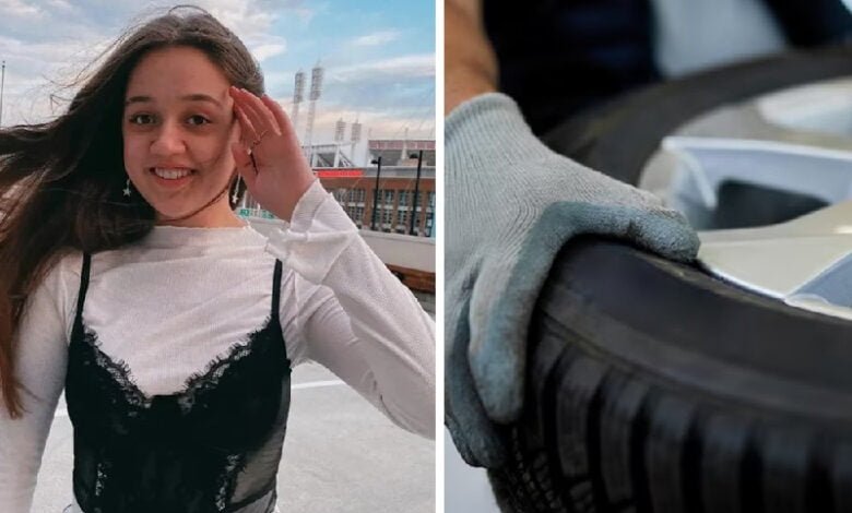 Joven fallece aplastada por una llanta que se salió de un camión