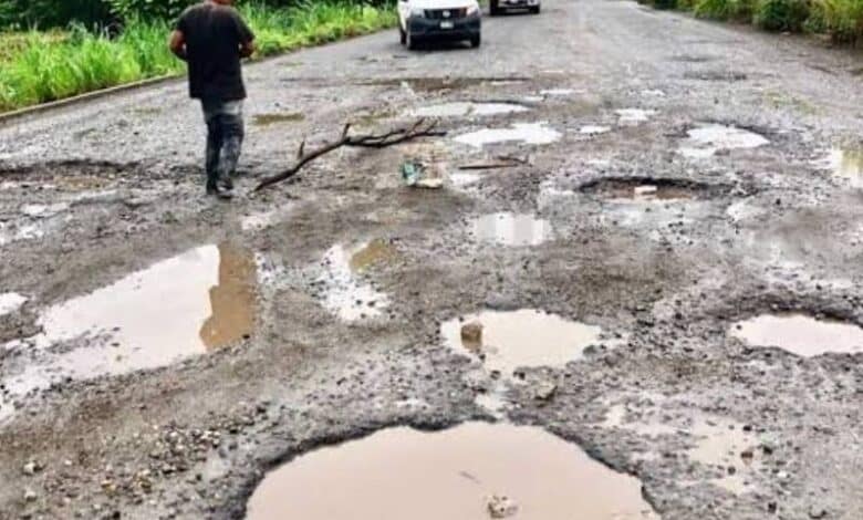 Libramiento Sur de Tapachula convertido en trampa mortal