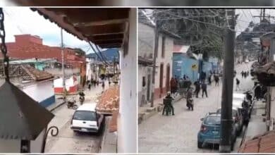 "Motonetos" intervienen en rila en San Cristóbal; deja dos heridos y 17 detenidos
