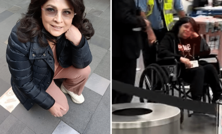 Victoria Ruffo es captada en una silla de ruedas; fans se preocupan