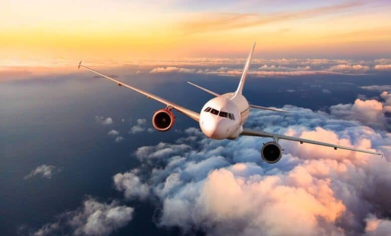 Avión viaje desde méxico.
