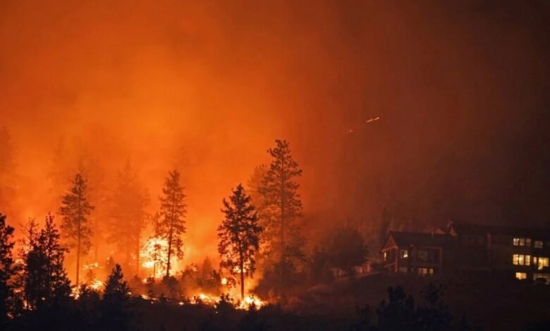 Incendio en Canadá.