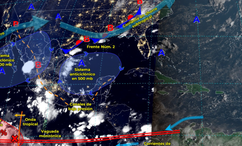 Chiapas registrará lluvias y cielo nublado