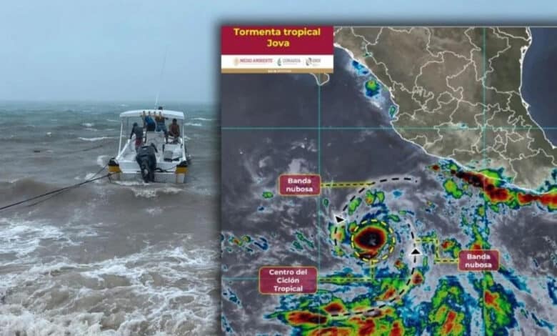 Se forma la tormenta tropical "Jova" en el Pacífico