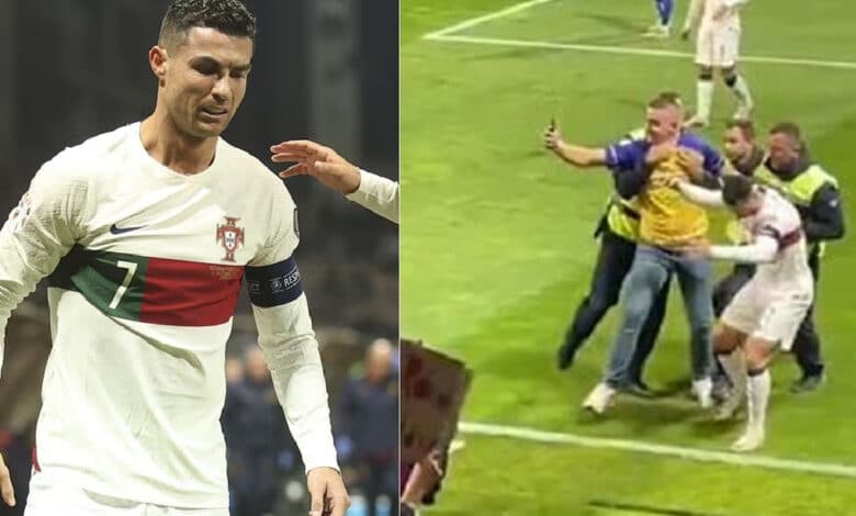 Cristiano Ronaldo es lesionado por un aficionado
