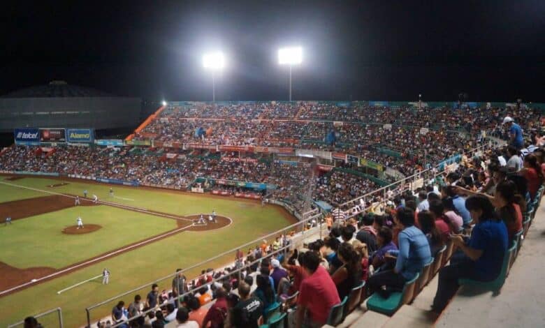 Así es el estadio de béisbol Kukulkán que remodela Sedena en Yucatán 