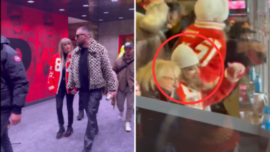 Taylor Swift pone ambiente en el palco durante el juego de los Chiefs