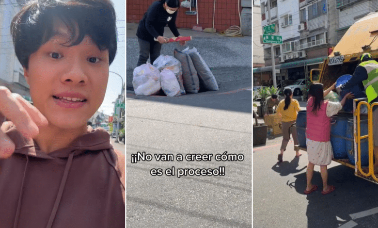Joven muestra el proceso de sacar la basura en China; se vuelve viral