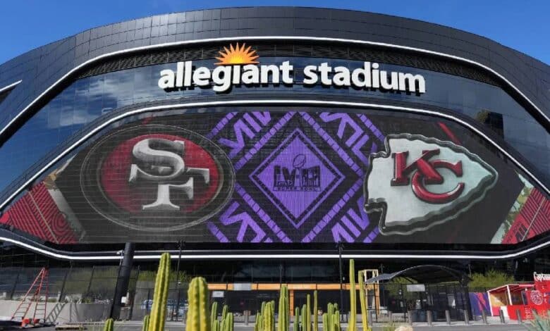 El Allegiant Stadium está listo para el Superbowl