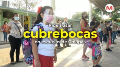 Piden usar cubrebocas en escuelas de Chiapas