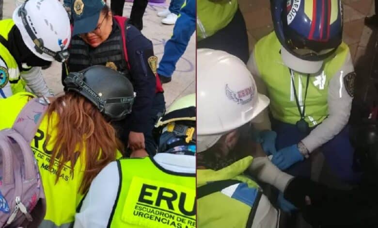 Muere mujer de 33 años por paro cardiaco durante marcha del 8M