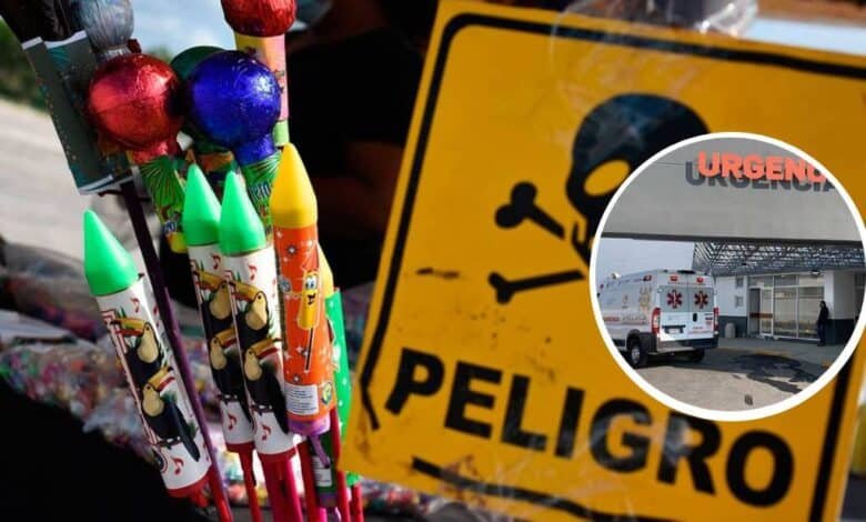 Adolescente resulta herido tras jugar con pirotecnia