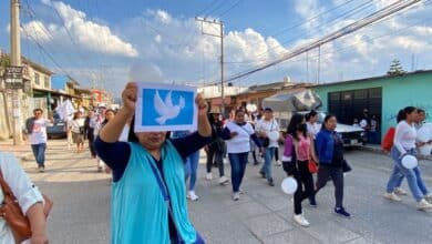 Marcha por la paz en San Cristóbal de las Casas