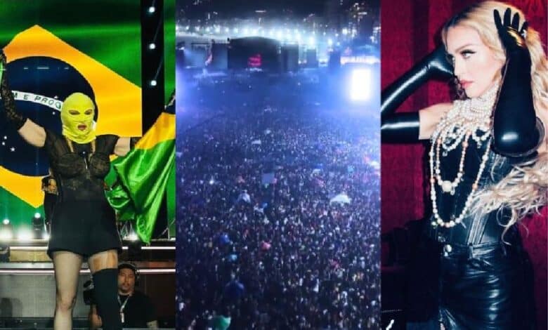 Acuden 1 millón 600 mil brasileños al concierto gratuito de Madonna