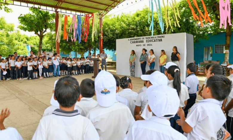 Realizan caravana educativa en escuela del Soconusco