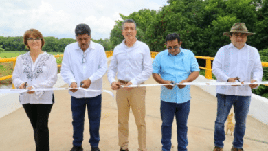 Costruyen Puente sobre el Río Maxixapa en Huixtla