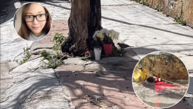 Dejan flores en el lugar que murió Qing Tao; fue arrastrada por las lluvias cuando iba por su hijo en Tuxtla