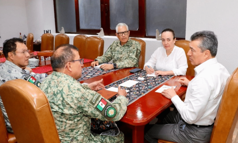 Se reúne Rutilio Escandón con mandos de Sedena y Guardia Nacional