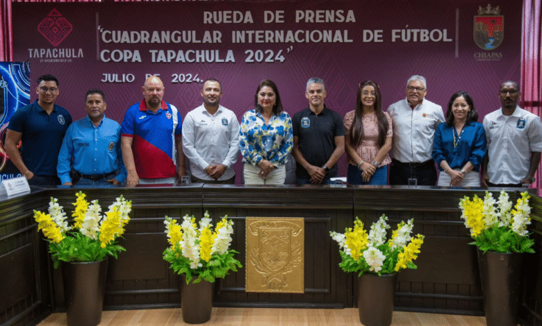 Anuncian cuadrangular internacional de futbol en Tapachula