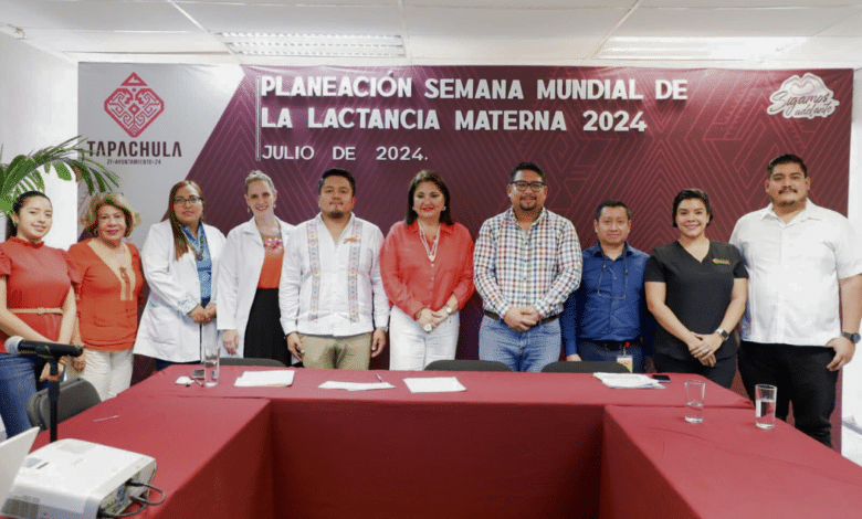 Planean semana mundial de la lactancia materna en Tapachula