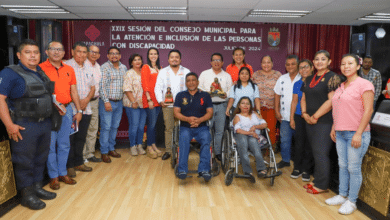 Sesión para atender a las personas con discapacidad en Tapachula