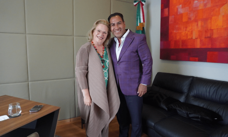 Se reúne Eduardo Ramírez con embajadora de Reino Unido de la Gran Bretaña e Irlanda del Norte