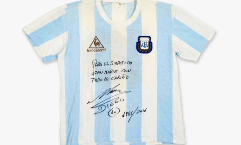 La camiseta de Maradona en el Mundial de 1986 será subastada en Nueva York