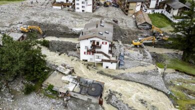 Siete muertos dejan lluvias torrenciales en Italia, Francia y Suiza