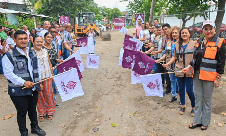 Mejoran más calles en municipio de Tapachula