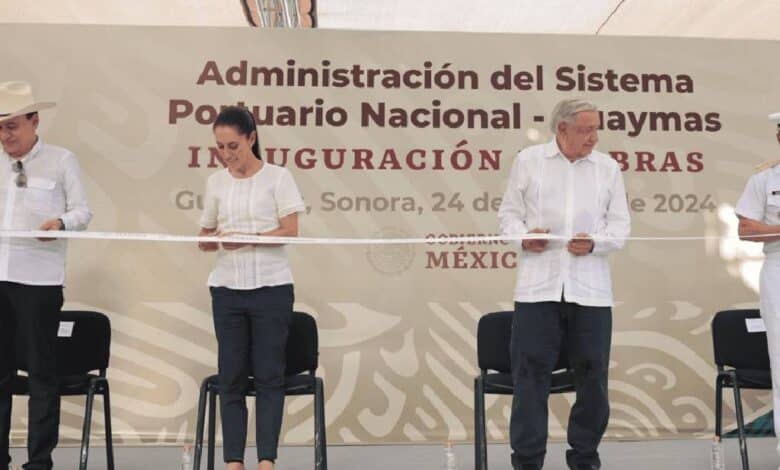 AMLO y Claudia Sheinbaum inauguran siete obras en Sonora