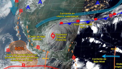 Pronóstico del clima: Martes 10 de Septiembre