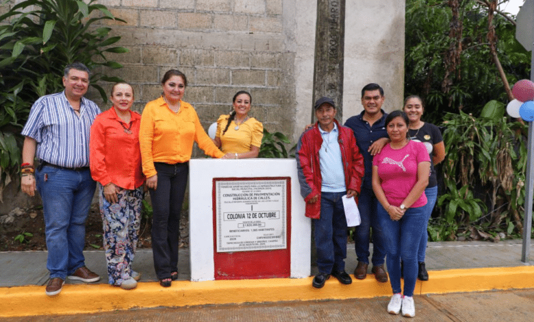 Pavimentan otra calle en la colonia 12 de octubre