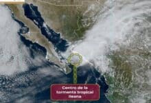 Tormenta tropical "Ileana" toca tierra en Ahome, Sinaloa