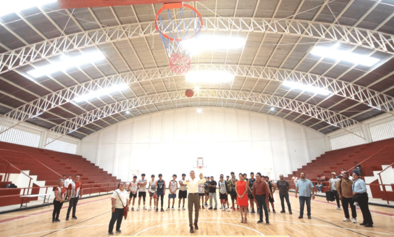 Rehabilitación de la unidad deportiva en Chiapa de Corzo