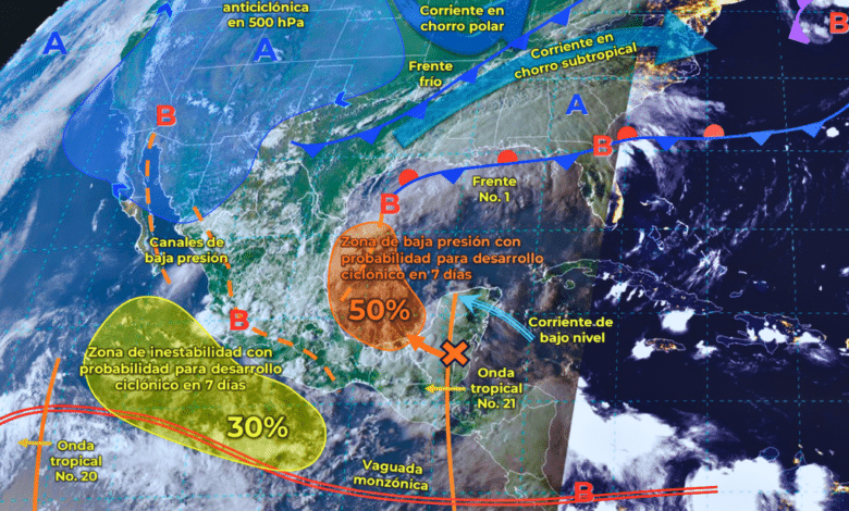 Temporal de lluvias puntuales intensas en varios estados del país