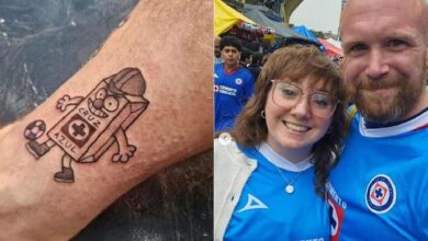 Bajista de IDLES, banda irlandesa se tatuó a Costalito de Cruz Azul