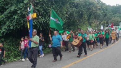 Peregrinan por La Paz en Tuzantan