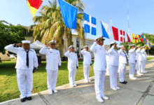 Conmemoran 199 aniversario de la Independencia en el Mar