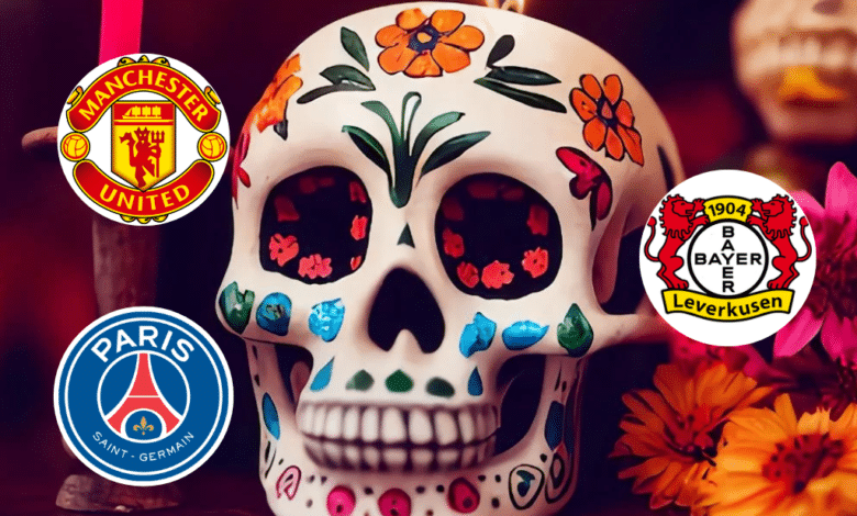 Clubes de futbol en el mundo celebran el Día de Muertos