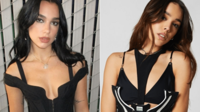 Danna y Dua Lipa deslumbran con el mismo vestido semitransparente