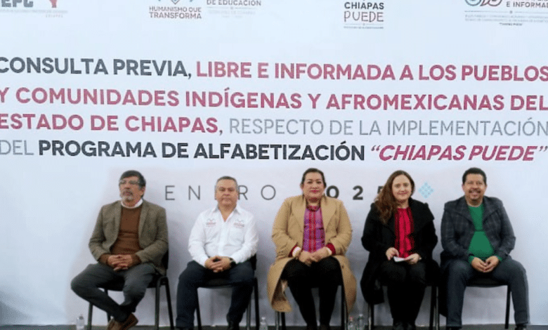 En Chiapas continúa la realización de la consulta respecto al Programa de Alfabetización “Chiapas Puede”