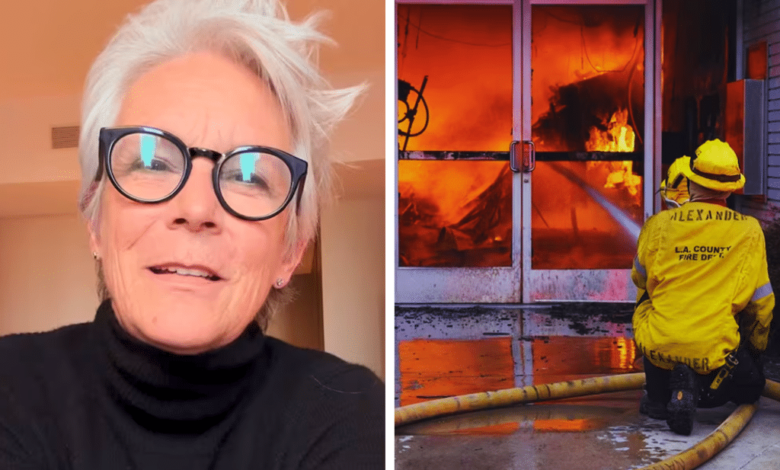 Jamie Lee Curtis apoyará a bomberos que mitigan los incendios en LA