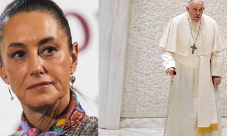 Claudia Sheinbaum desea pronta recuperación al papa Francisco