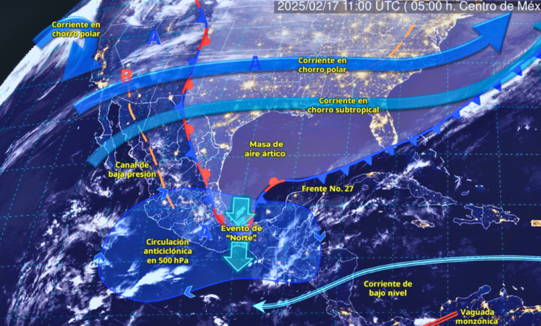 Fuertes lluvias azotarán el oriente, sur y sureste del país