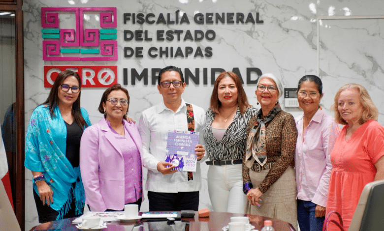 Jorge Llaven se reúne con representantes de colectivos y organizaciones de la Agenda Feminista en Chiapas