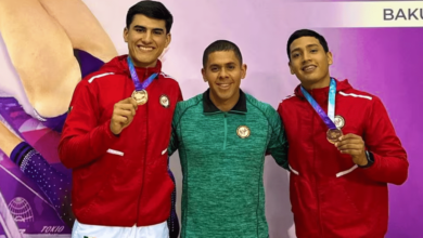 Mexicanos ganan bronce en la Copa del Mundo de Trampolín