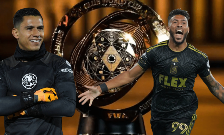 Luis Malagón del Club América y Denis Bouanga del LAFC de la MLS