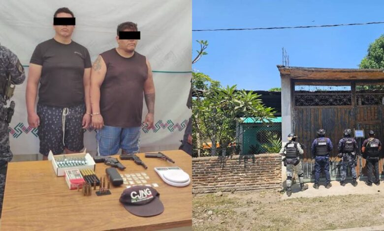 Autoridades capturan a 7 presuntos narcomenudistas tras cateo en Chiapas