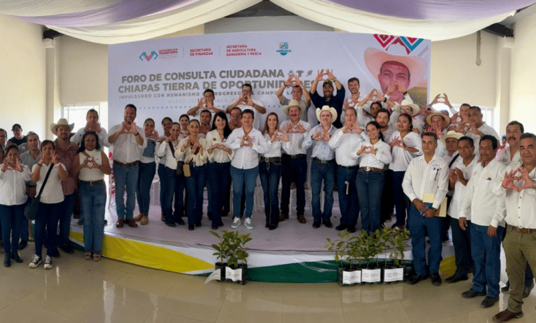 Chiapas perfila un modelo agroalimentario sostenible en Foro de Consulta Ciudadana en Arriaga