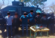 Detienen a seis personas y aseguran armas y vehículos en operativo interinstitucional en Chiapas